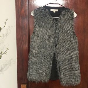 Faux fur vest